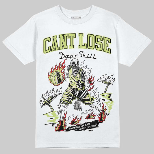 Jordan 5 “Luminous Green” DopeSkill T-Shirt Cant Lose Graphic Streetwear - White