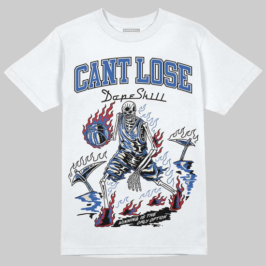 Jordan 1 Low Travis Scott x Fragment DopeSkill T-Shirt Cant Lose Graphic Streetwear - White