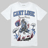 Jordan 1 Low Travis Scott x Fragment DopeSkill T-Shirt Cant Lose Graphic Streetwear - White
