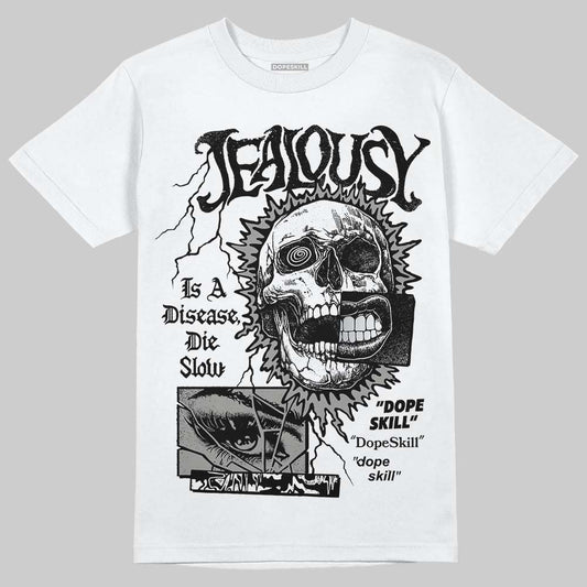 Jordan 5 "White Metallic" DopeSkill T-Shirt Jealousy Graphic Streetwear - White
