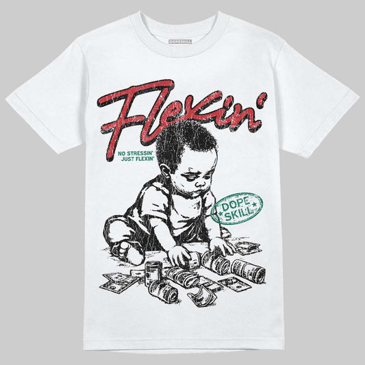 Jordan 3 Mexico 'El Vuelo' DopeSkill T-Shirt Flexin' Graphic Streetwear - White