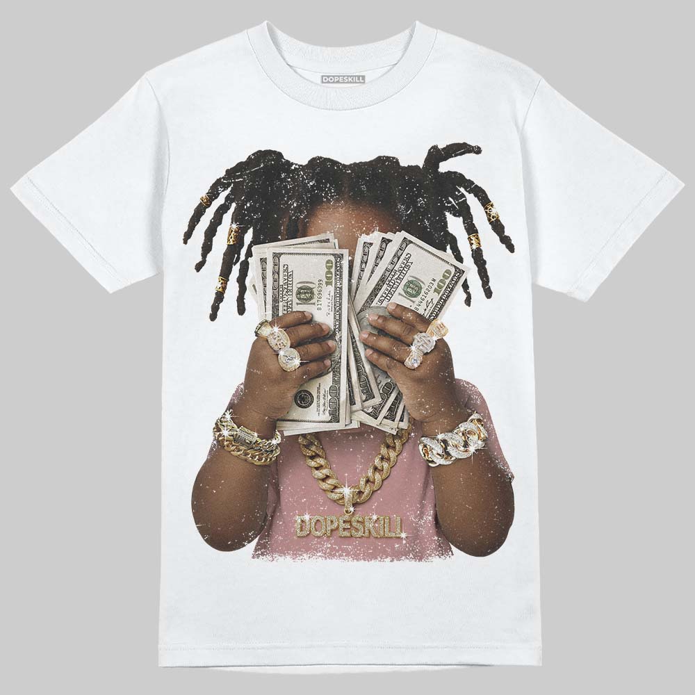 Jordan 40 “Dusty Rose” DopeSkill T-Shirt Rich Youth Graphic Streetwear - White