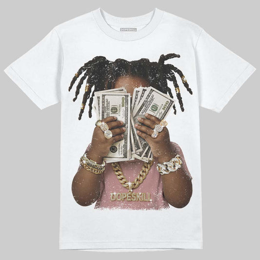Jordan 40 “Dusty Rose” DopeSkill T-Shirt Rich Youth Graphic Streetwear - White