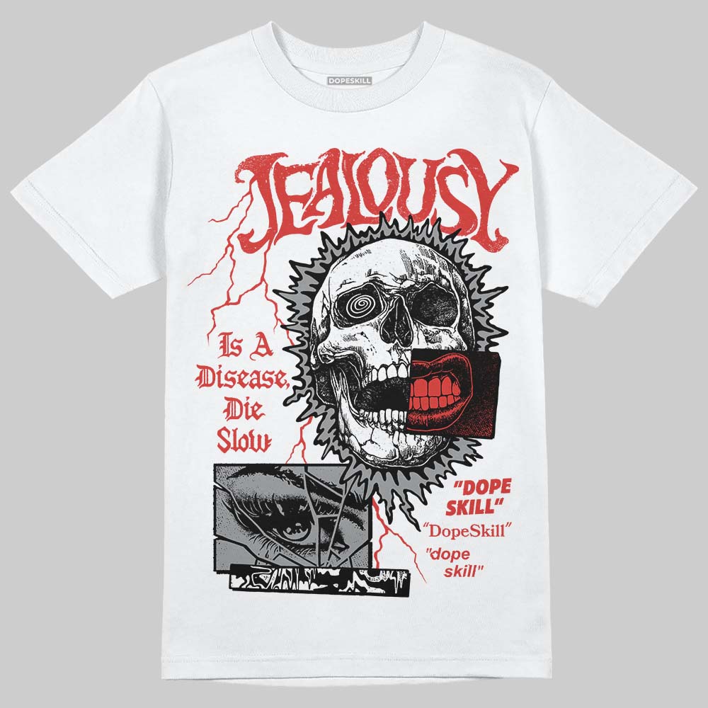 Jordan 4 Retro Toro Bravo DopeSkill T-Shirt Jealousy Graphic Streetwear - White