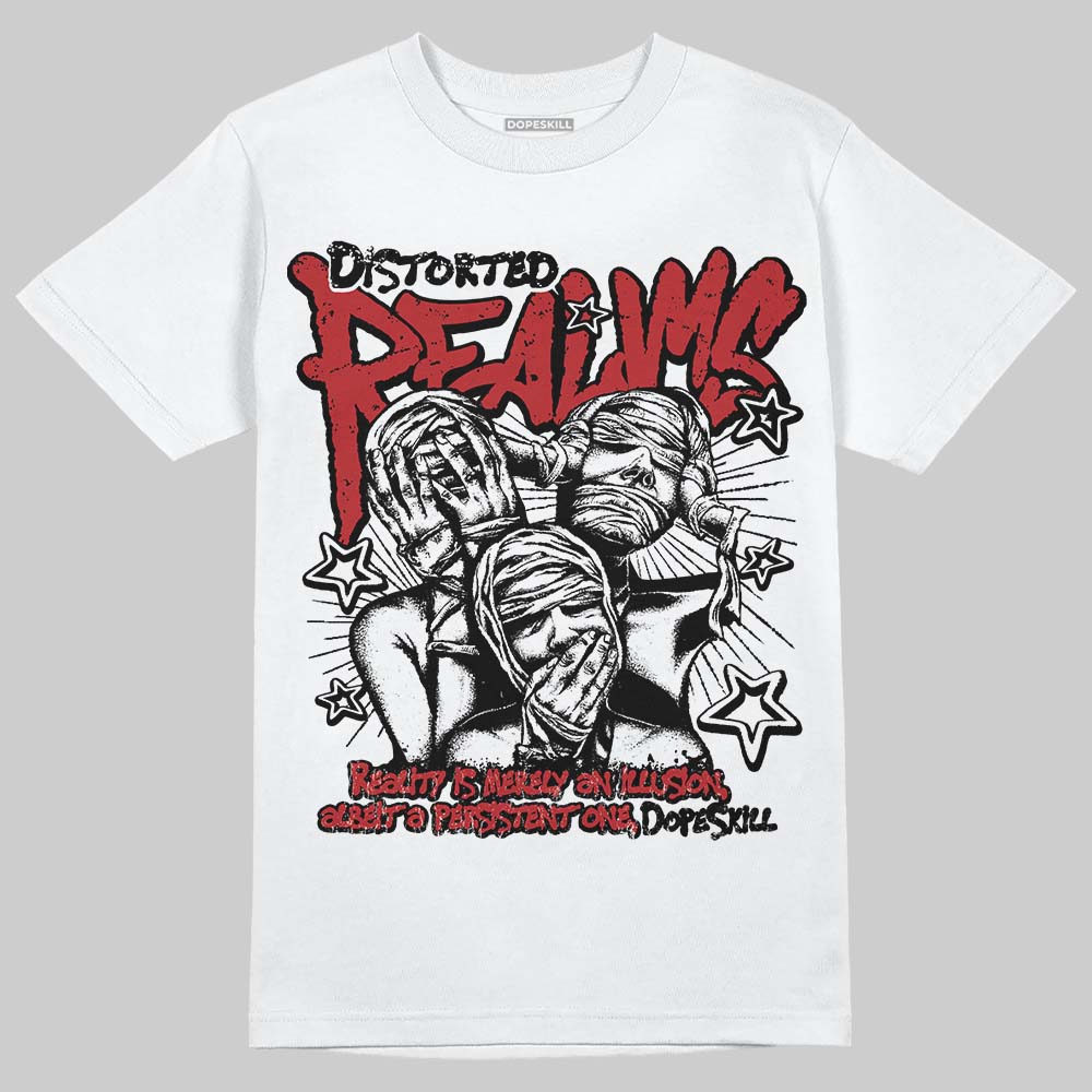 Jordan 14 Golf “Last Shot” DopeSkill T-Shirt Distorted Realms Graphic Streetwear - White
