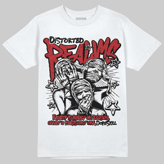 Jordan 14 Golf “Last Shot” DopeSkill T-Shirt Distorted Realms Graphic Streetwear - White
