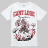 Jordan 5 Retro Fire Red Black Tongue (2025) DopeSkill T-Shirt Cant Lose Graphic Streetwear - White 