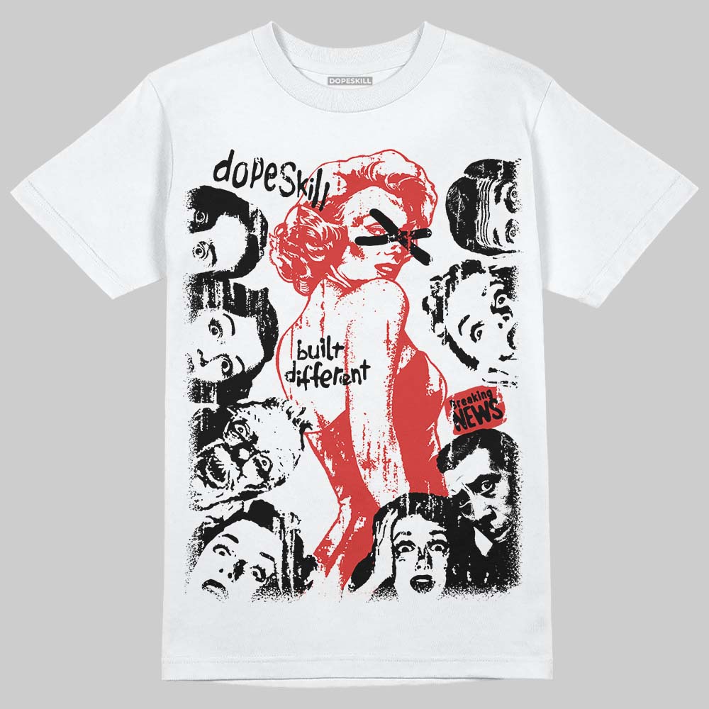 Jordan 6 “Reverse Infrared” DopeSkill T-Shirt Built Different Graphic Streetwear - Black