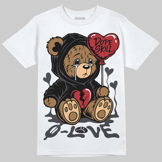 Jordan 3 Retro Black Cat DopeSkill T-Shirt Broken Bear Graphic Streetwear - White