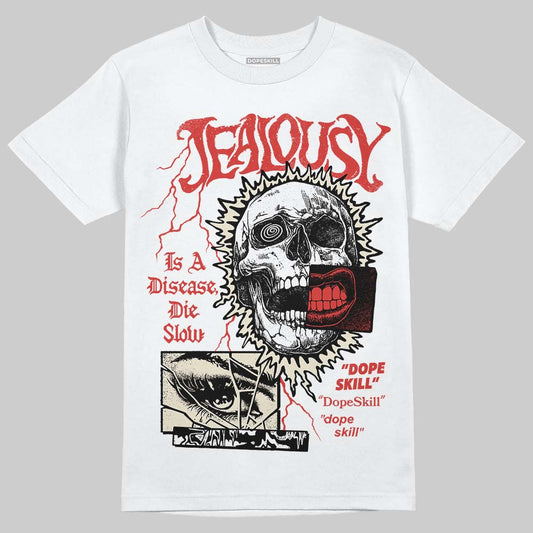 Jordan 4 Retro OG Nigel Sylvester Brick After Brick DopeSkill T-Shirt Jealousy Graphic Streetwear - White