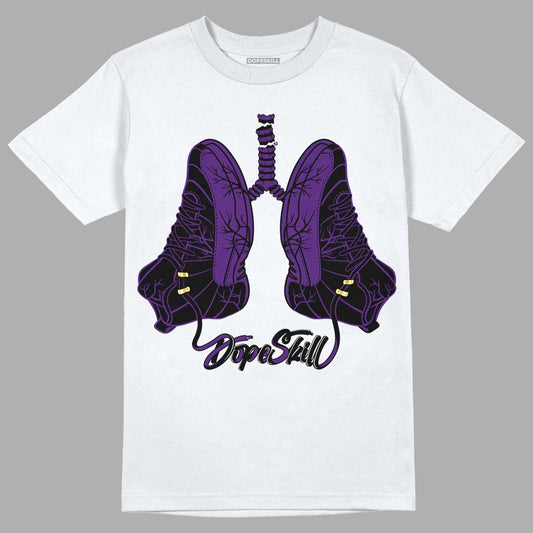 Jordan 12 “Field Purple” DopeSkill T-Shirt Breathe Graphic Streetwear - White