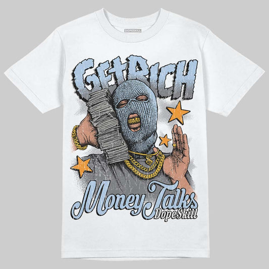 New Balance Abzorb 2000 “Silver/Blue” DopeSkill T-Shirt Get Rich Graphic Streetwear  White