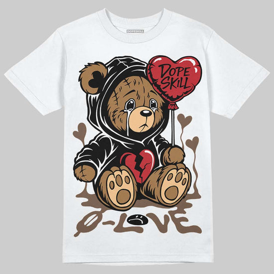 Jordan 9 'Olive' DopeSkill T-Shirt Broken Bear Graphic Streetwear - WHite