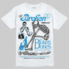 Jordan 4 Denim “Worn Blue” DopeSkill T-Shirt Broken Bones Graphic Streetwear - White