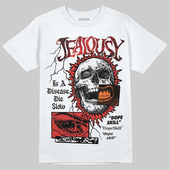 Air Foamposite One Stranger Things DopeSkill T-Shirt Jealousy Graphic Streetwear - White