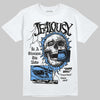 Jordan 5 Black University Blue DopeSkill T-Shirt Jealousy Graphic Streetwear - White 