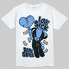 Jordan 5 Black University Blue DopeSkill T-Shirt Love Sick Graphic Streetwear - White