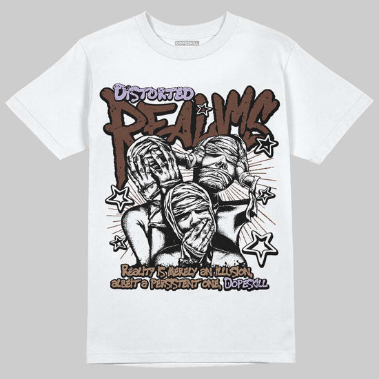 Harris Tweed x Wmns Dunk Low 'Sesame' DopeSkill T-Shirt Distorted Realms Graphic Streetwear - White
