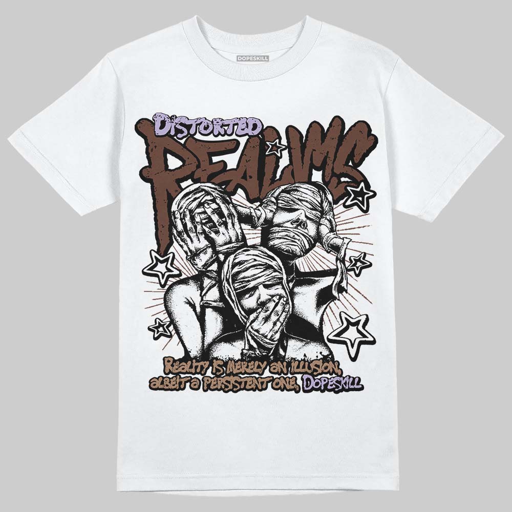 Harris Tweed x Wmns Dunk Low 'Sesame' DopeSkill T-Shirt Distorted Realms Graphic Streetwear - White