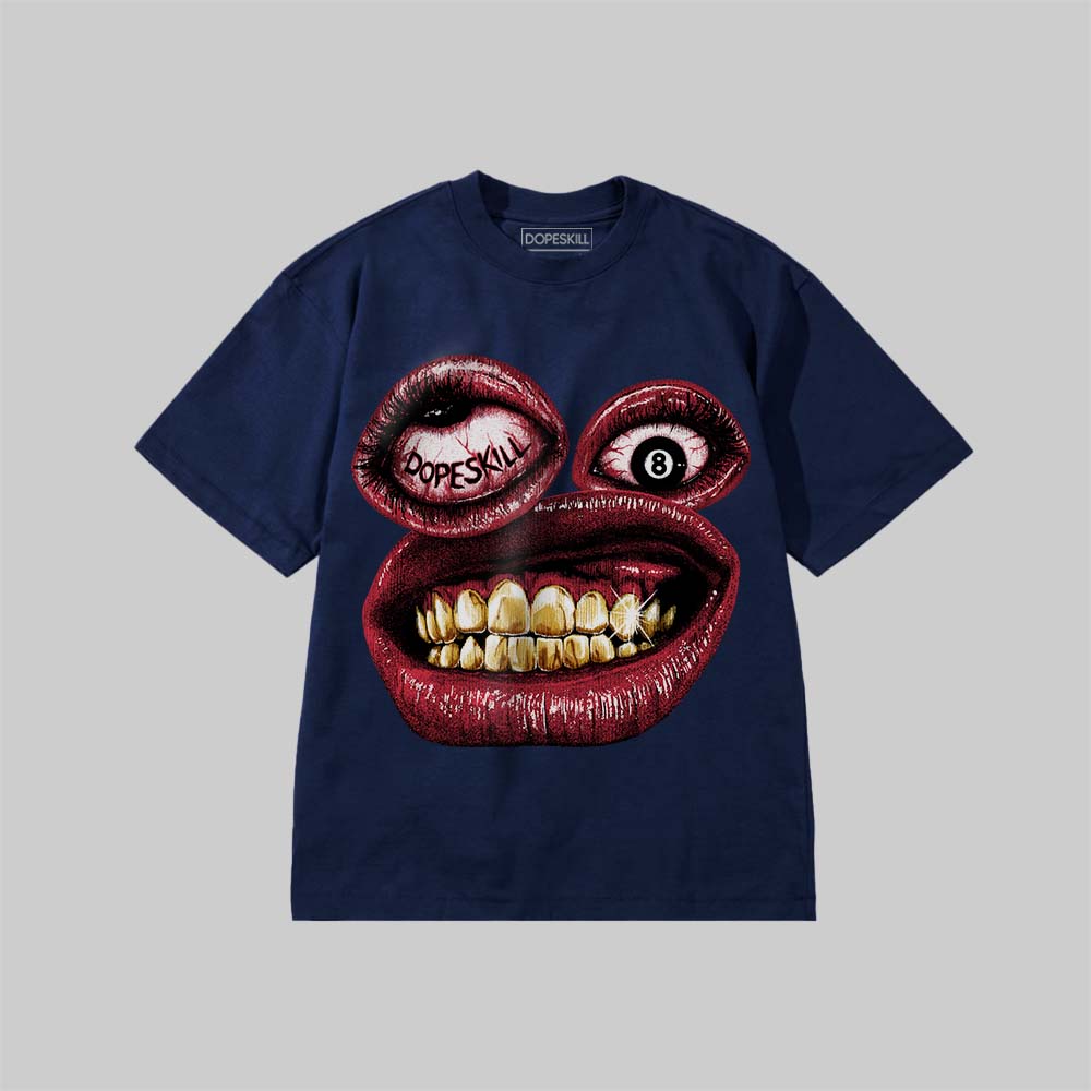 SMILE'S A LIE DopeSkill Premium T-shirt Streetwear - Navy