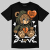 Adidas Samba OG Focus Olive Gum DopeSkill T-Shirt Broken Bear Graphic Streetwear - Black