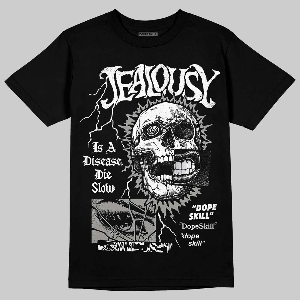 Jordan 5 "White Metallic" DopeSkill T-Shirt Jealousy Graphic Streetwear - Black