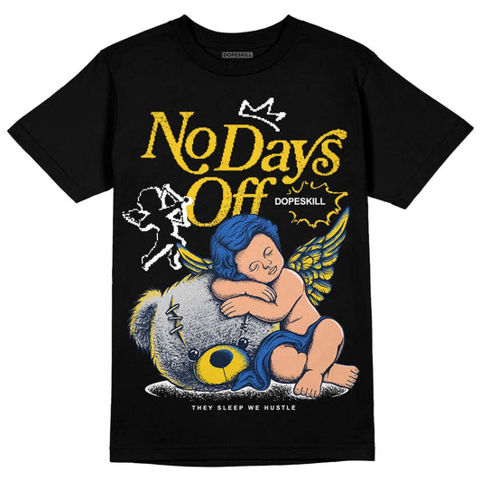 Dunk Low Vintage “Michigan” DopeSkill T-Shirt New No Days Off Graphic Streetwear - Black 