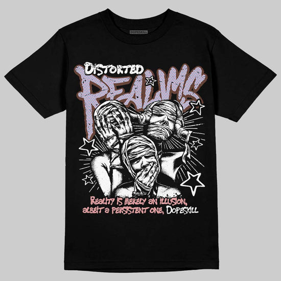 Harris Tweed x Dunk Low Denim Turquoise and Baroque Brown DopeSkill T-Shirt Distorted Realms Graphic Streetwear - Black