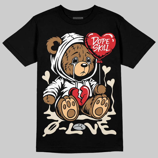 Jordan 5 Retro Reverse Metallic DopeSkill T-Shirt Broken Bear Graphic Streetwear - Black