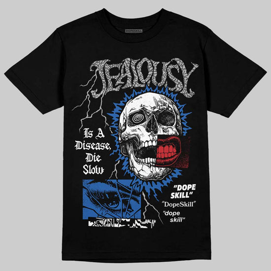 Jordan 3 "True Blue" DopeSkill T-Shirt Jealousy Graphic Streetwear - Black