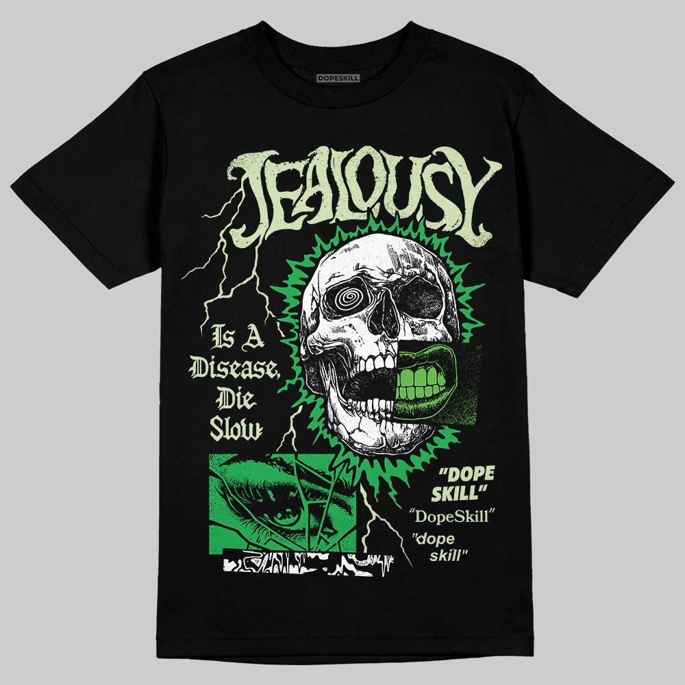 Travis Scott x Jordan Jumpman Jack "GREEN SPARK" DopeSkill T-Shirt Jealousy Graphic Streetwear - Black