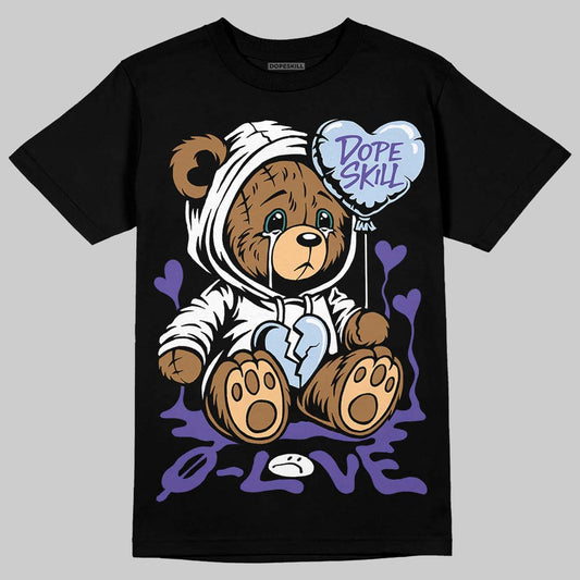 Jordan 5 OG “Grape” DopeSkill T-Shirt Broken Bear Graphic Streetwear - Black