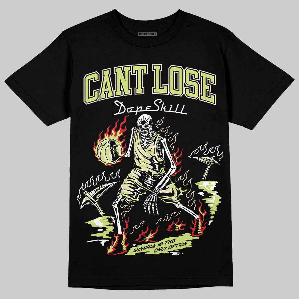 Jordan 5 “Luminous Green” DopeSkill T-Shirt Cant Lose Graphic Streetwear - Black
