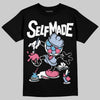 Jordan 3 GS “Cobalt Bliss” DopeSkill T-Shirt Self Made Graphic Streetwear  - Black