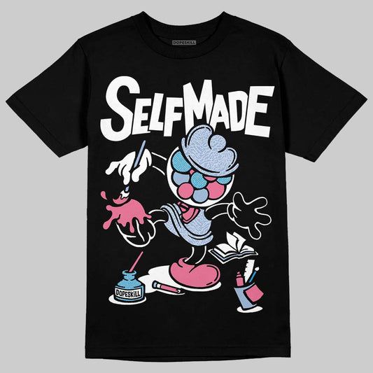 Jordan 3 GS “Cobalt Bliss” DopeSkill T-Shirt Self Made Graphic Streetwear  - Black