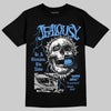 Jordan 5 Black University Blue DopeSkill T-Shirt Jealousy Graphic Streetwear - black