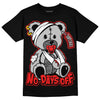 Jordan Spizike Low Bred DopeSkill T-Shirt Hurt Bear Graphic Streetwear - Black 