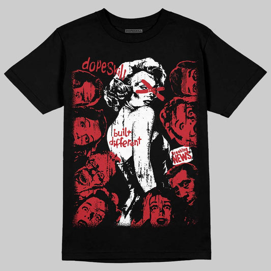 Jordan 1 Low OG "Chicago" DopeSkill T-Shirt Built Different Graphic Streetwear - Black