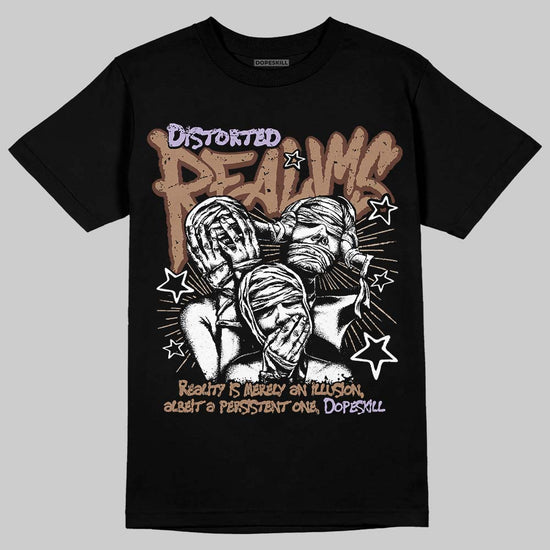 Harris Tweed x Wmns Dunk Low 'Sesame' DopeSkill T-Shirt Distorted Realms Graphic Streetwear - Black