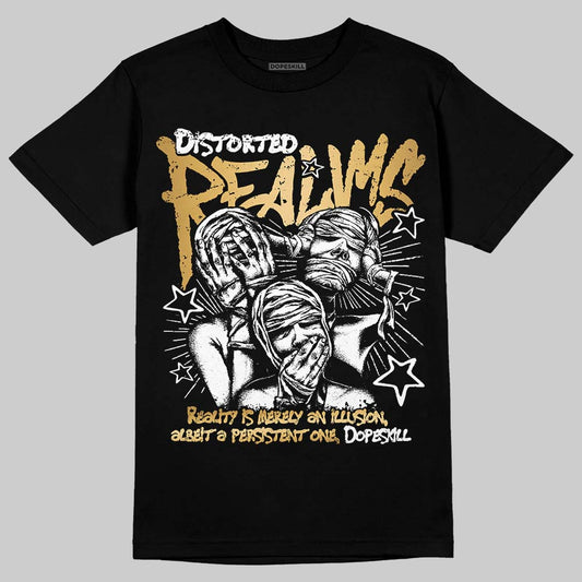 Jordan 12 Retro 'Taxi' 2025 DopeSkill T-Shirt Distorted Realms Graphic Streetwear - Black