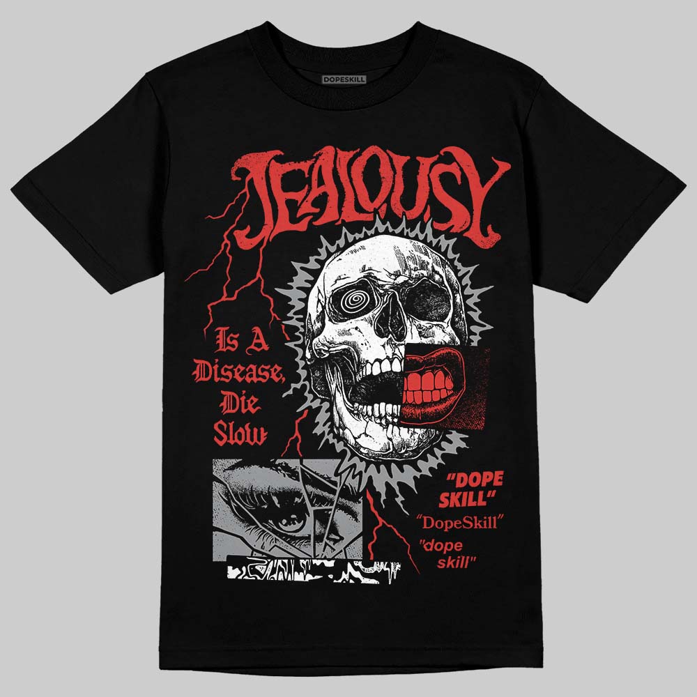 Jordan 4 Retro Toro Bravo DopeSkill T-Shirt Jealousy Graphic Streetwear - Black