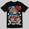 Jordan 12 Retro 'Melo' DopeSkill T-Shirt Broken Bear Graphic Streetwear - Black