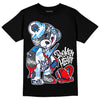 Jordan 3 "Midnight Navy" DopeSkill T-Shirt Broken Heart Graphic Streetwear - Black