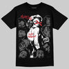 Jordan 4 “Black Cat” (2025) DopeSkill T-Shirt Built Different Graphic Streetwear - Black
