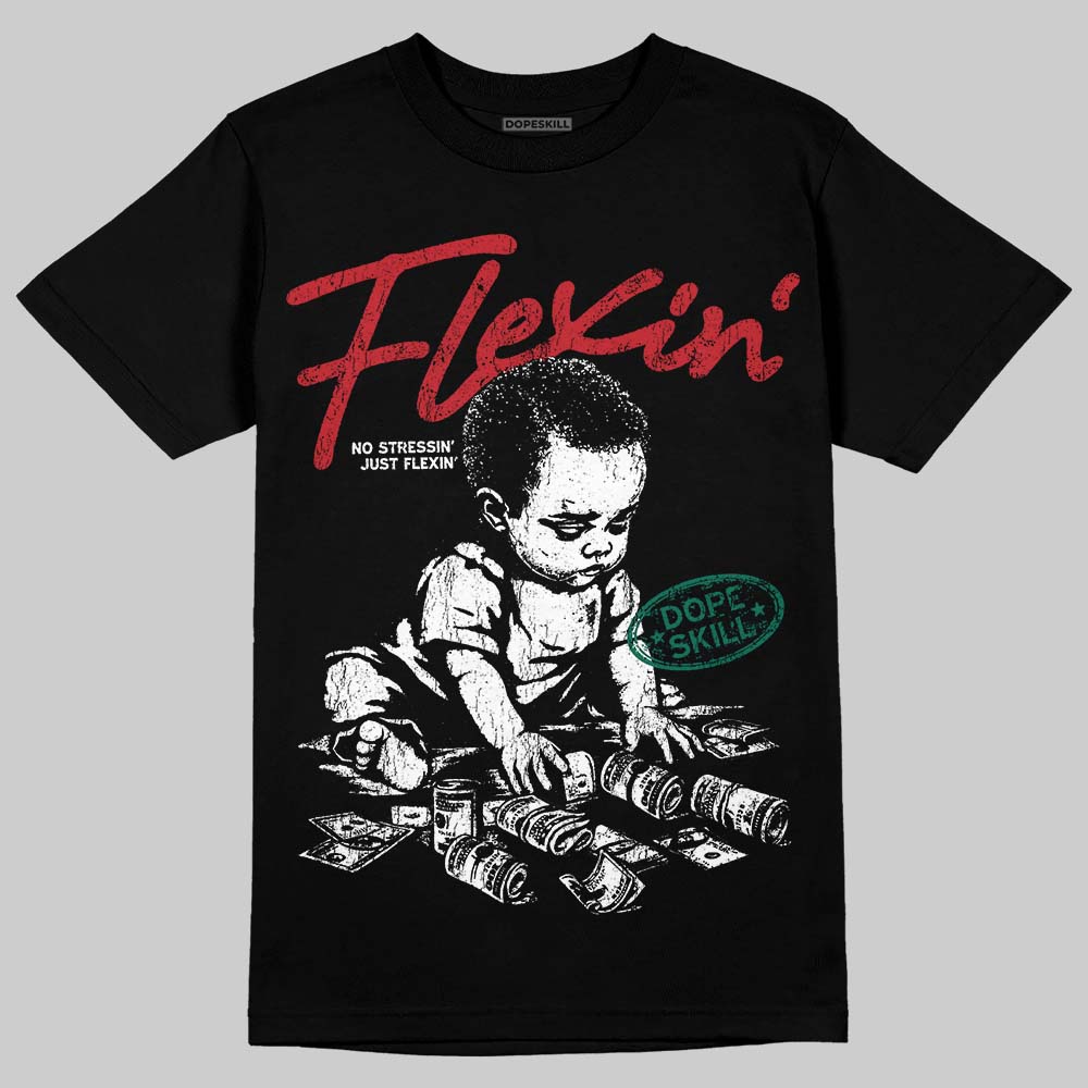 Jordan 3 Mexico 'El Vuelo' DopeSkill T-Shirt Flexin' Graphic Streetwear - Black