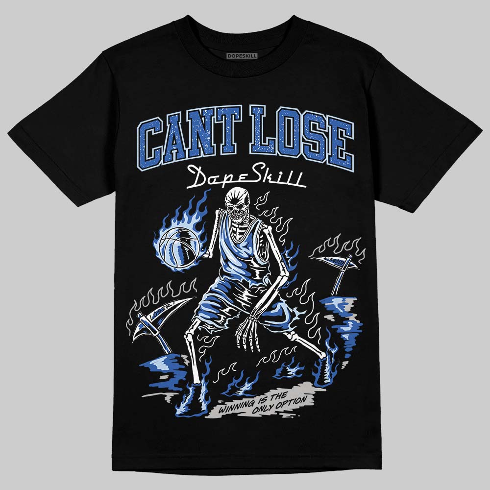 Awake NY x Jordan 5 Retro 'Black Racer Blue' DopeSkill T-Shirt Cant Lose Graphic Streetwear - Black
