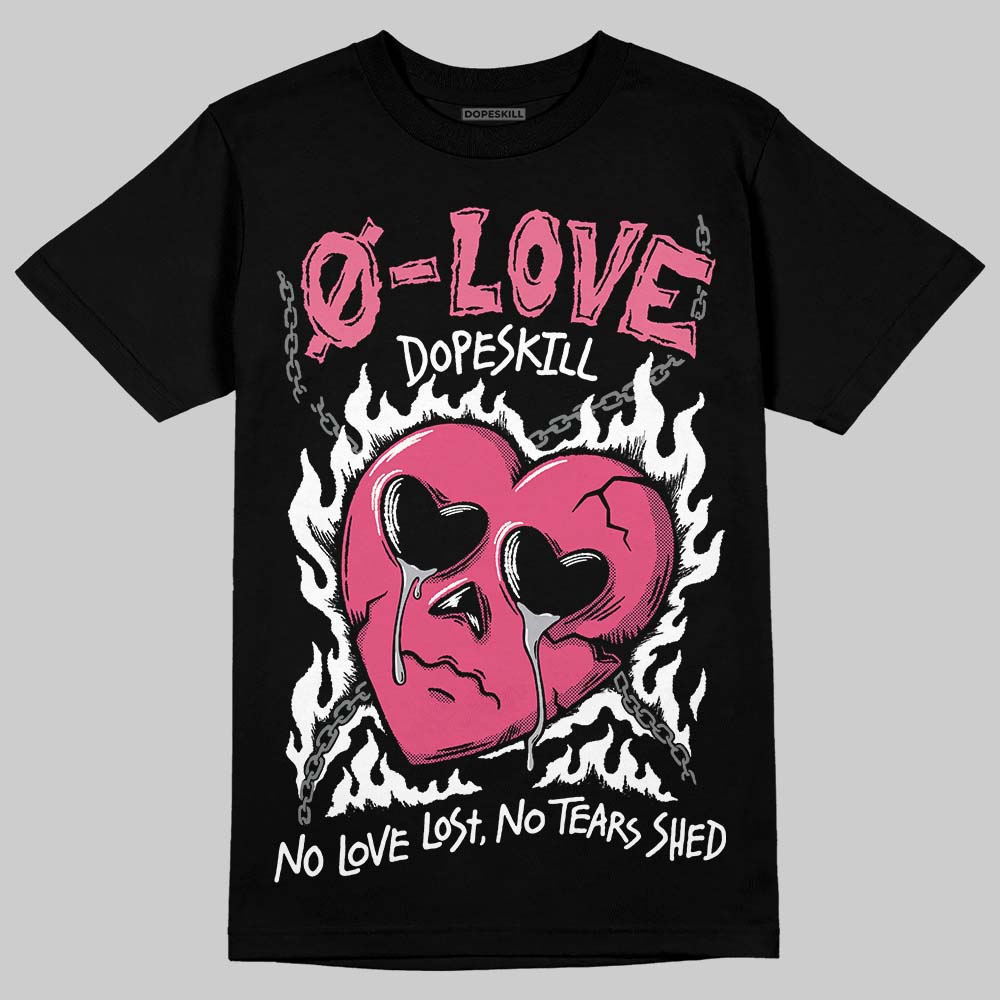 Balenciaga Runner White Fluo Pink DopeSkill T-Shirt Crying Heart Graphic Streetwear - Black