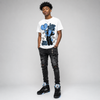 Black University Blue 5s DopeSkill T-Shirt Love Sick Graphic