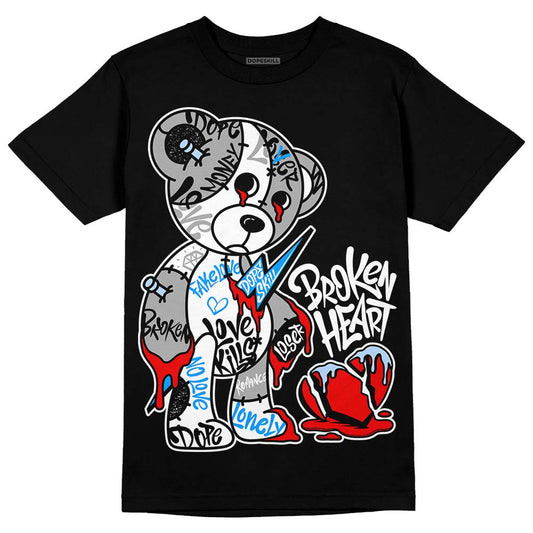 Jordan 6 “Reverse Oreo” DopeSkill T-Shirt Broken Heart Graphic Streetwear - Black