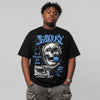 Black University Blue 5s DopeSkill T-Shirt Jealousy Graphic